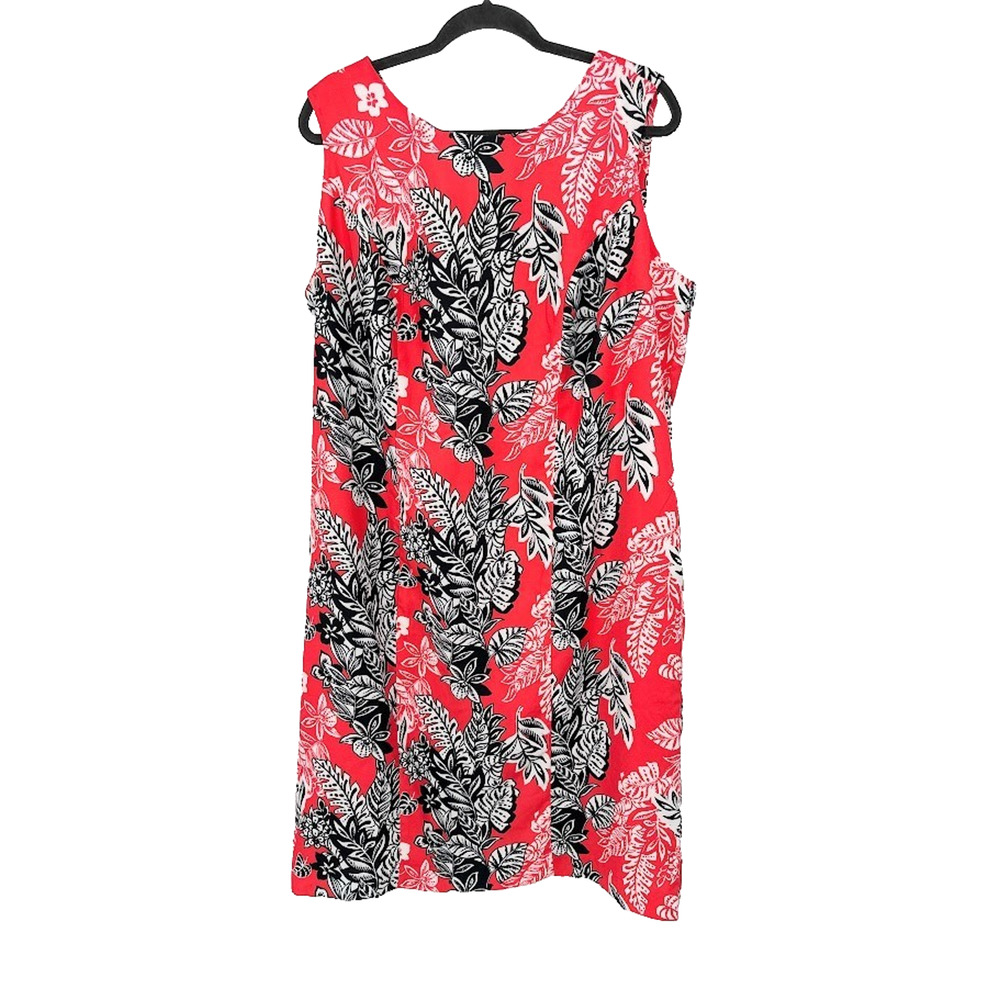 Jessica London Plus Size 20W Sleeveless Floral Knee Sheath Dress Tropical Career